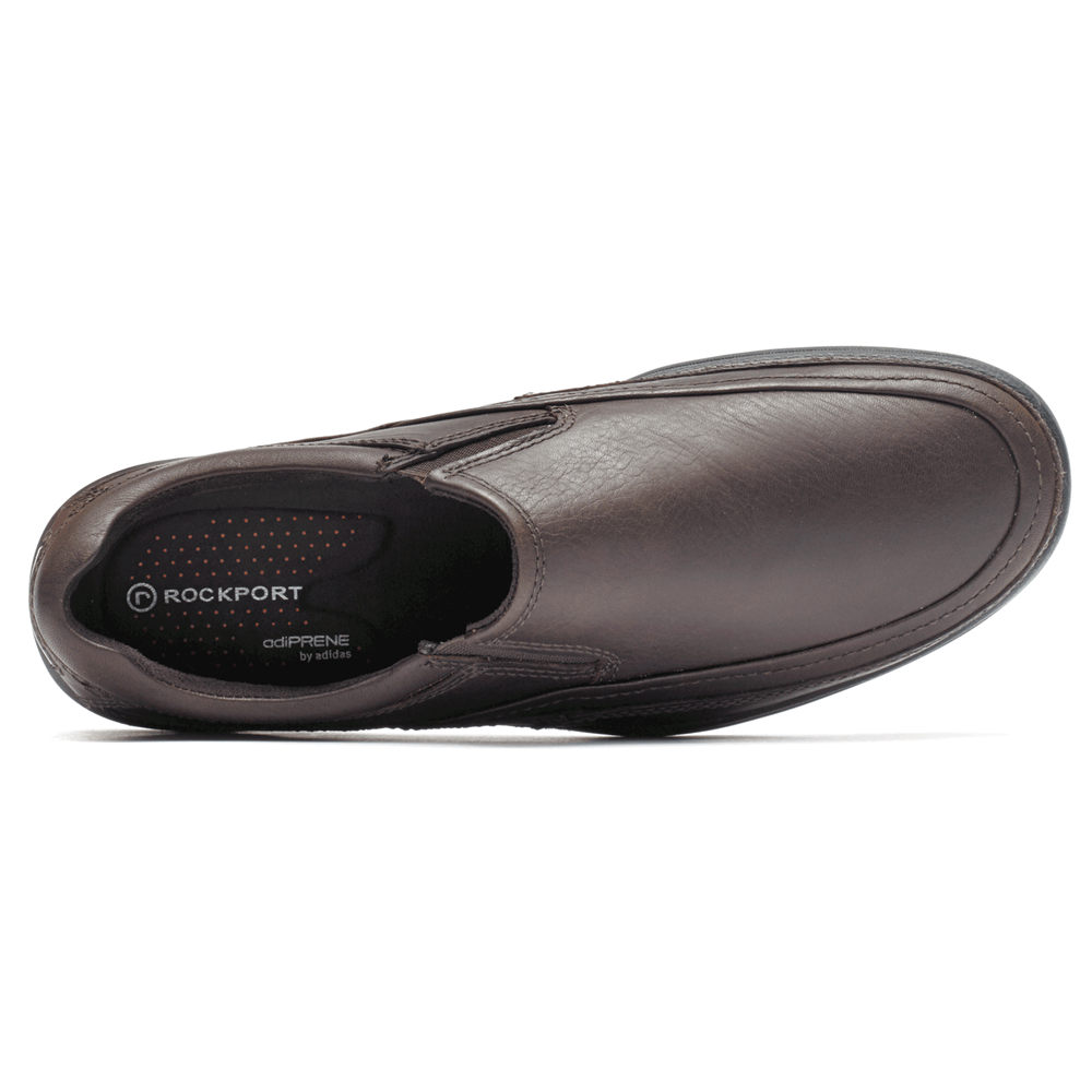 Slip-Ons Rockport Hombre Mexico - Barrows Loft Moc Marrom Oscuro - EWVKU8630